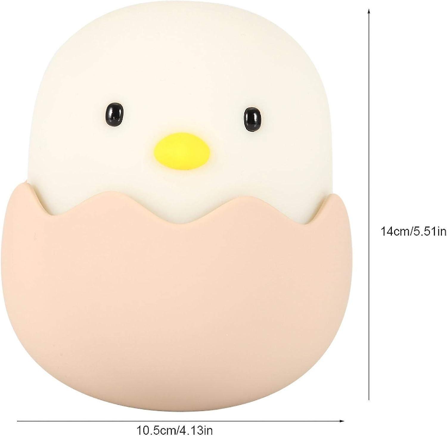 Portable Silicone Led Nursery Night Light Usb Kids Toddler Night Light， Cute Chick， Touch Control， For Baby， Kids， Adults(cool White)