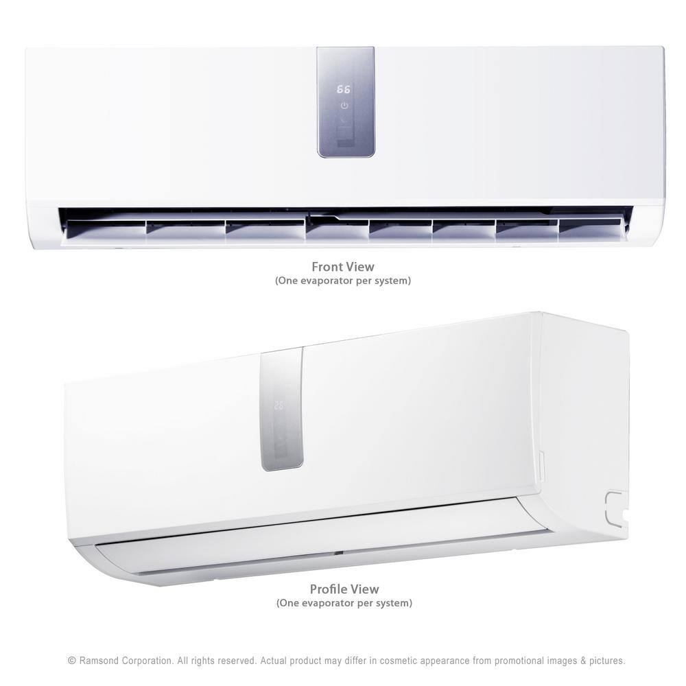 Ramsond DIY Super Efficiency 12000 BTU 1 Ton Inverter Ductless Mini Split Air Conditioner and Heat Pump - 110V60Hz 37SEG