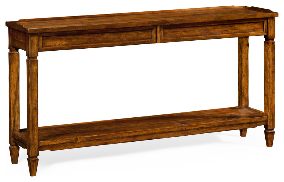 Console Table With Drawers  Country Walnut   Traditional   Console Tables   by GwG Outlet  Houzz