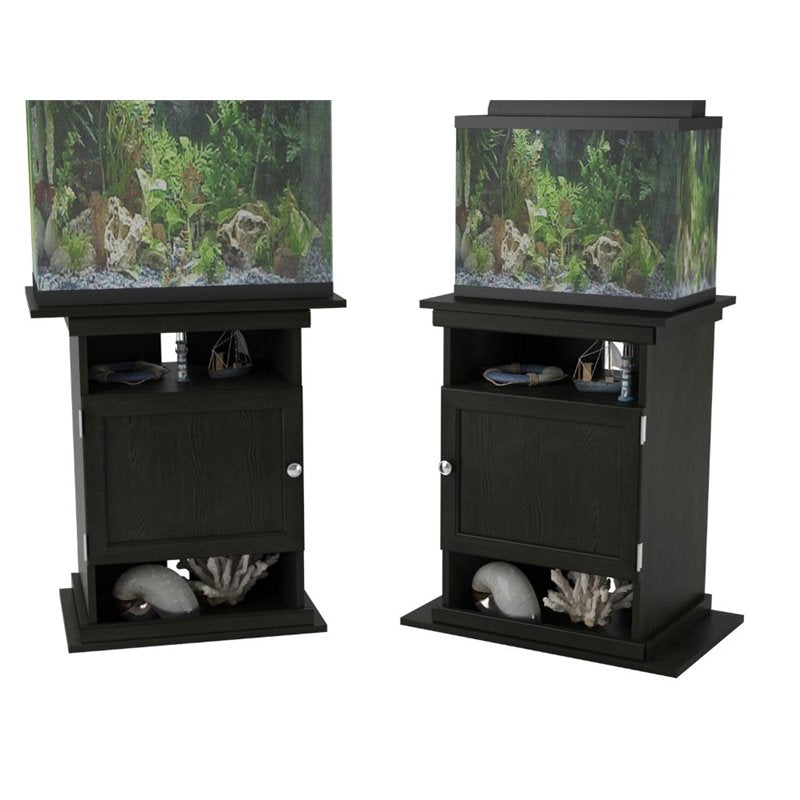 Bowery Hill 10/20 Gallon Aquarium Stand in Black Oak