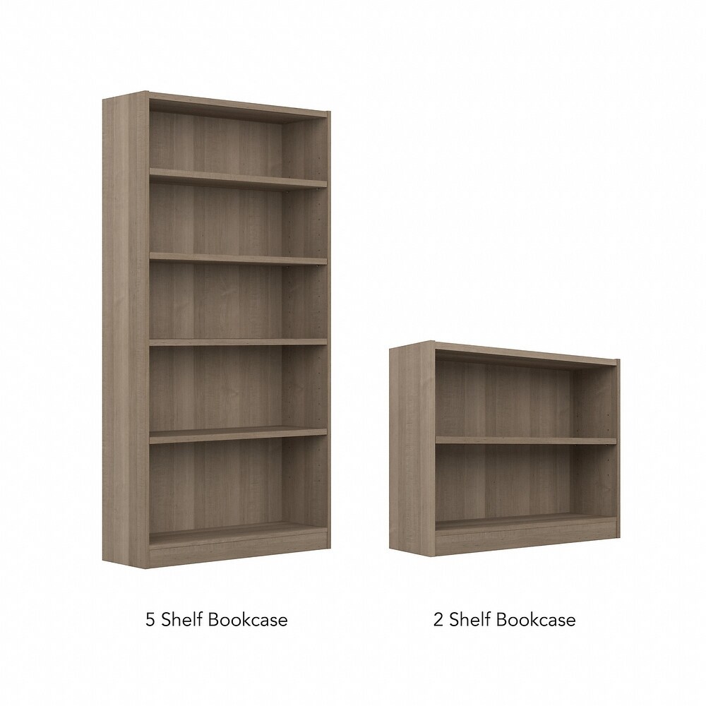 Universal Small 2 Shelf Bookcase Set of 2 by Bush Furniture