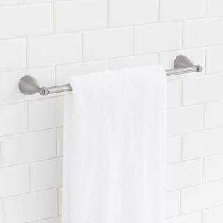 Glacier Bay Builders 24 in. Spot Free Towel Bar in Brushed Nickel BTH-024-102