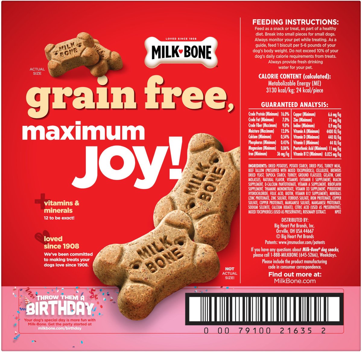 Milk-Bone Grain-Free Biscuits Dog Treats