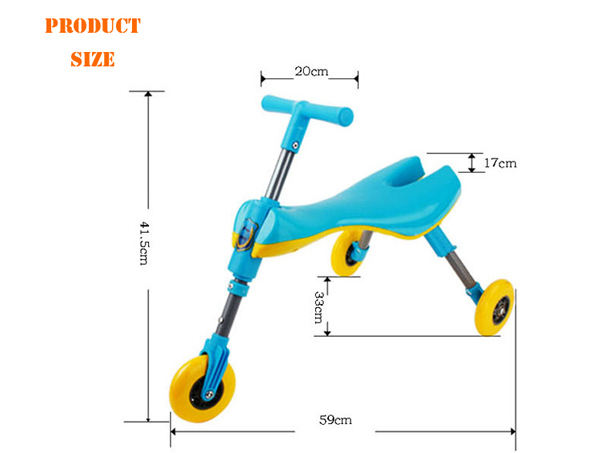 Factory Fashion Hot Selling Walking Bike Small Child Mini Bug Scooter 3 Wheels Kids Kick Scooters With Seat