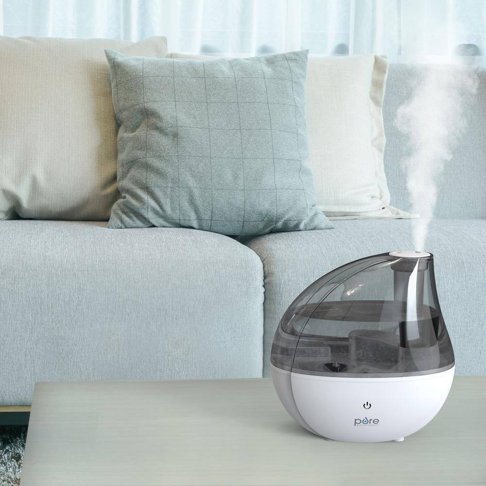 Pure Enrichment Ultrasonic Cool Mist Humidifier with Optional Night Light for the Bedrooms Offices and More Home PEHUMSIL