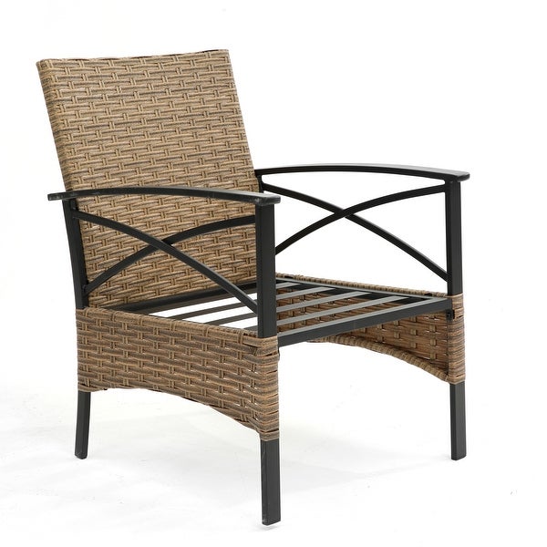 Wicker Rattan Sofa Set Garden Chair - Overstock - 37388200