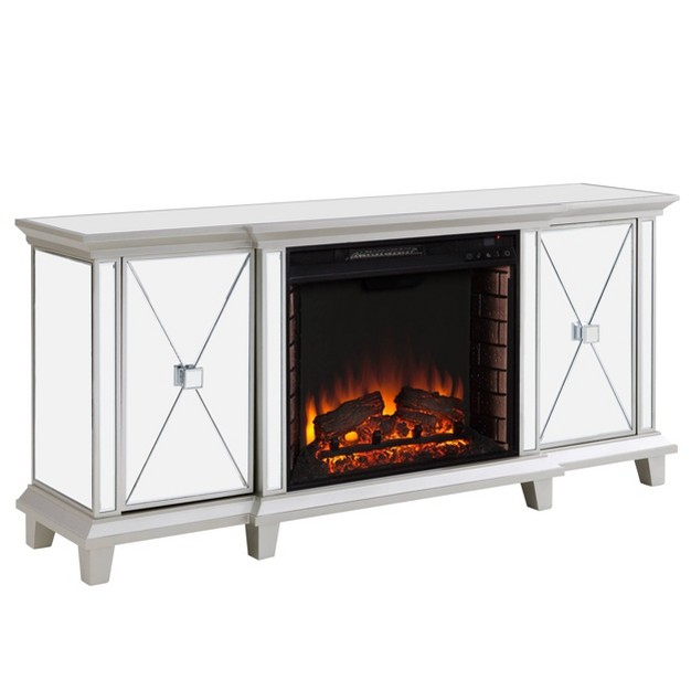 Tappington Mirrored Fireplace Aiden Lane