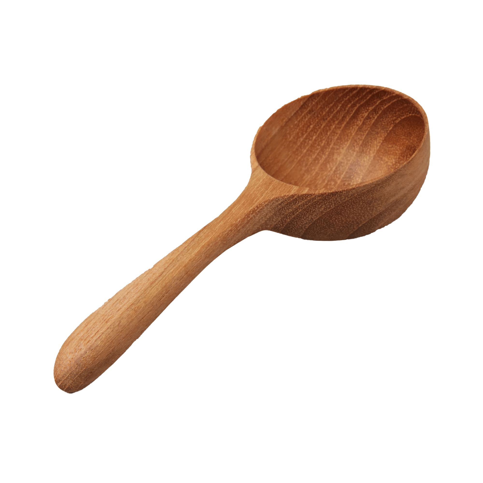 Teak Round Scoop