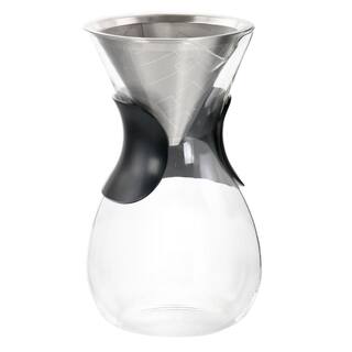 Mr. Coffee Verduzco 1 Liter 4- Cup Clear Glass Pour Over Coffee Maker with Fine Mesh Filter 985120069M