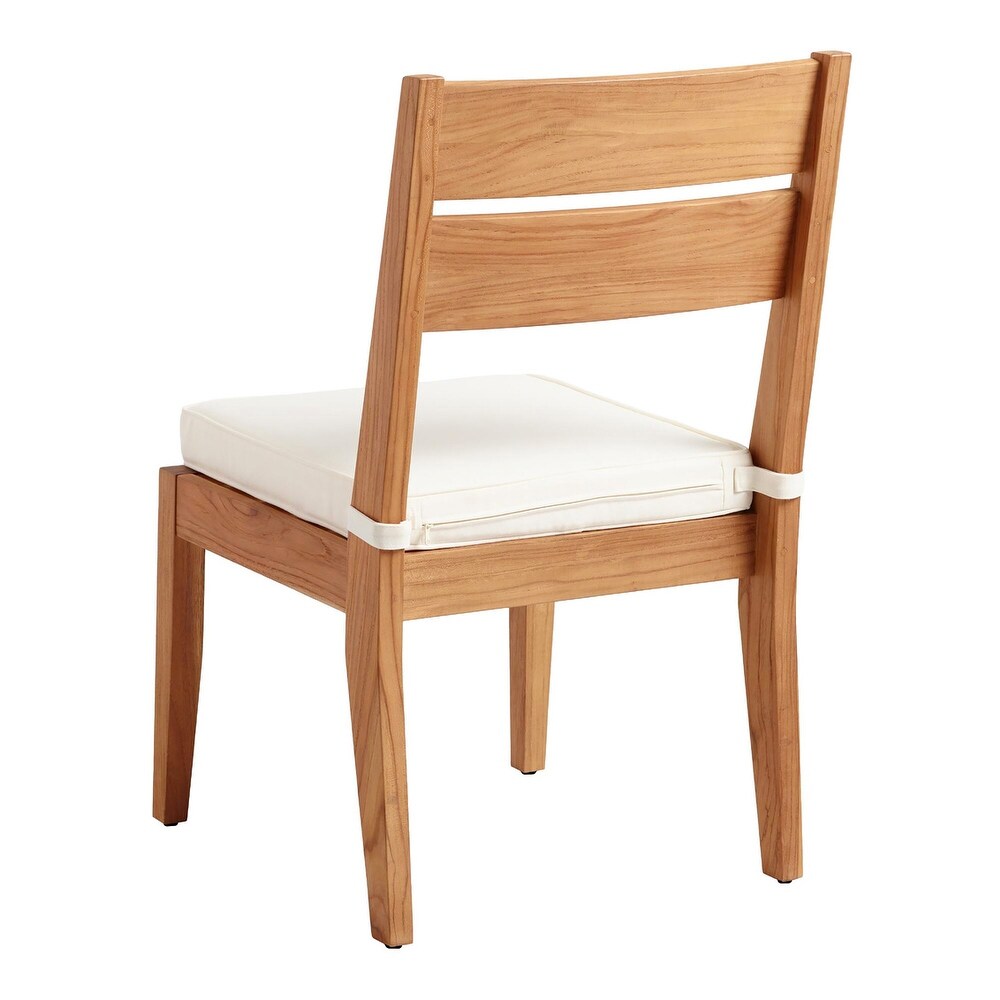 Clermont Outdoor Natural Teak Dining Chair (Set of 2)