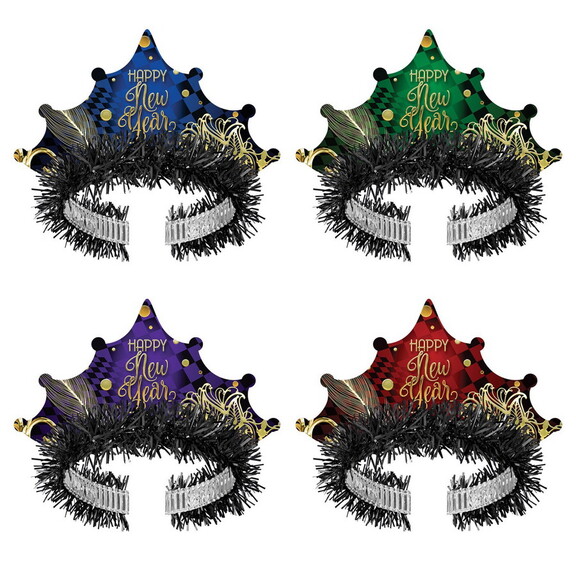 Beistle 80222 50 Midnight Masquerade Tiaras  asstd...