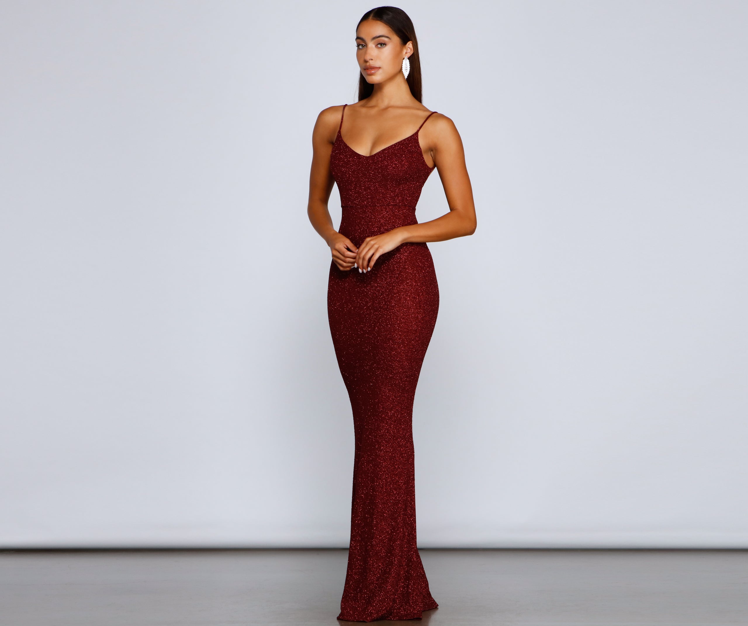 Irene Formal Backless Glitter Mermaid Dress