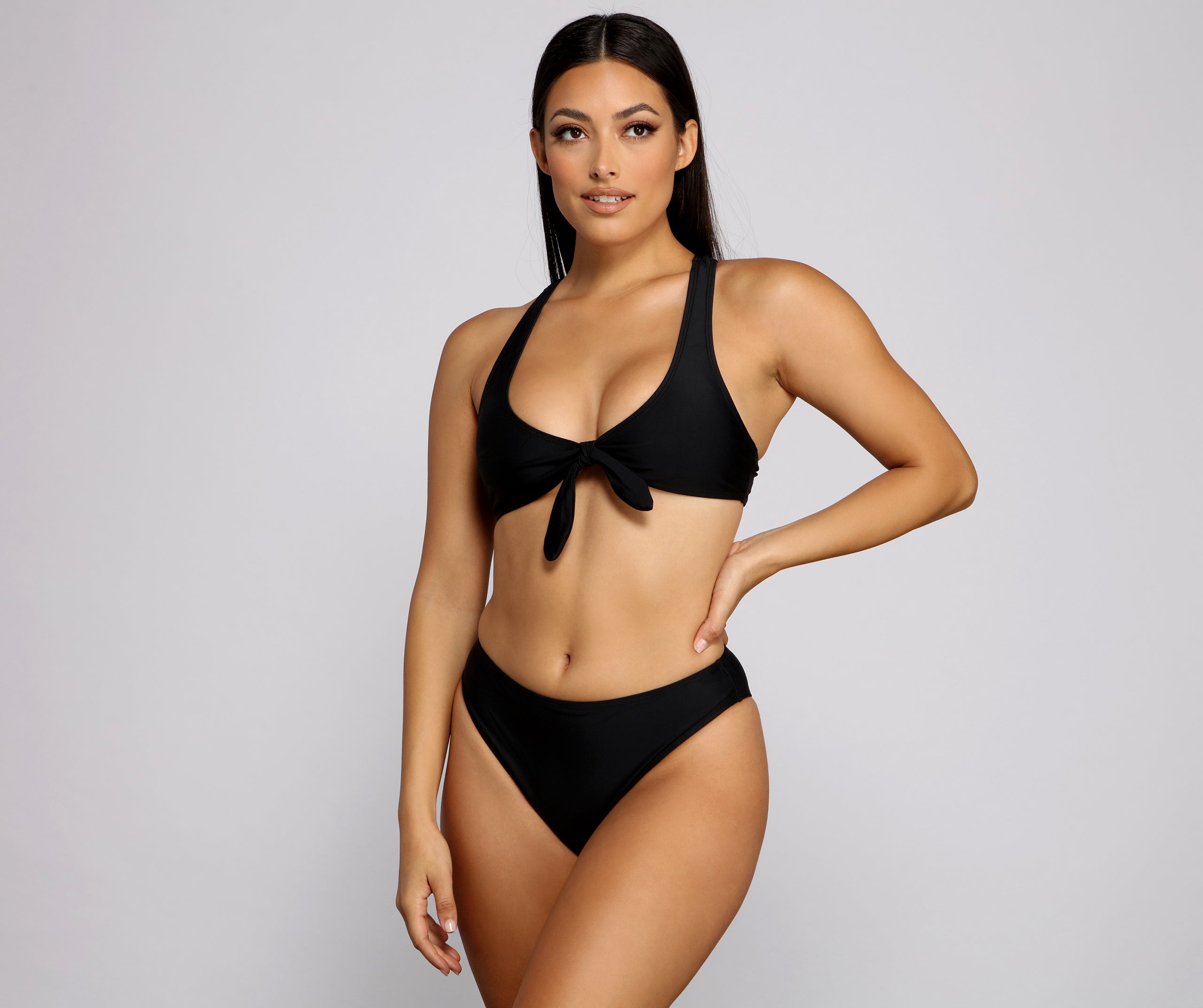 Beach Babe Tie Front Bikini Top