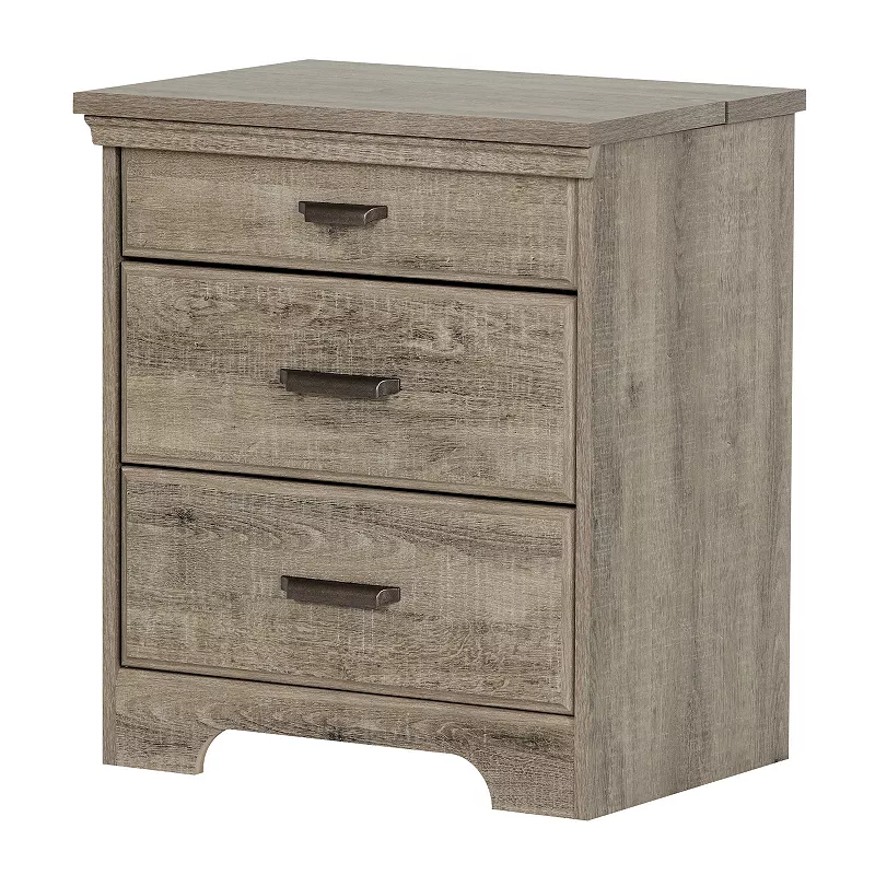 South Shore Versa Nightstand with Charging Station