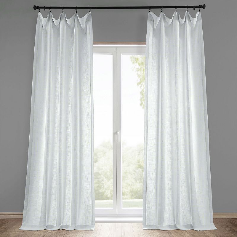 EFF 1-Panel Heavyweight Solid Window Curtain