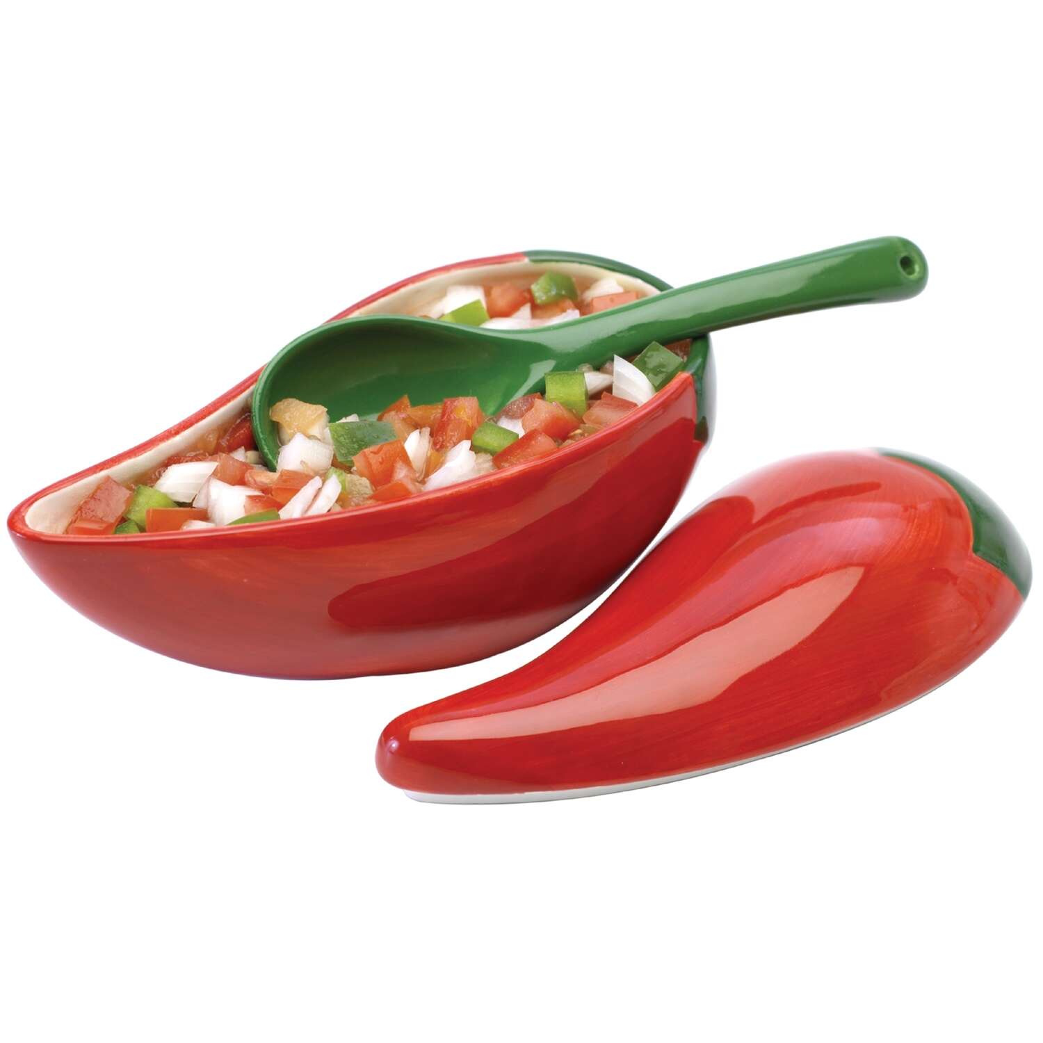 Progressive Prepworks Red Ceramic Salsa Bowl 1.5 cups