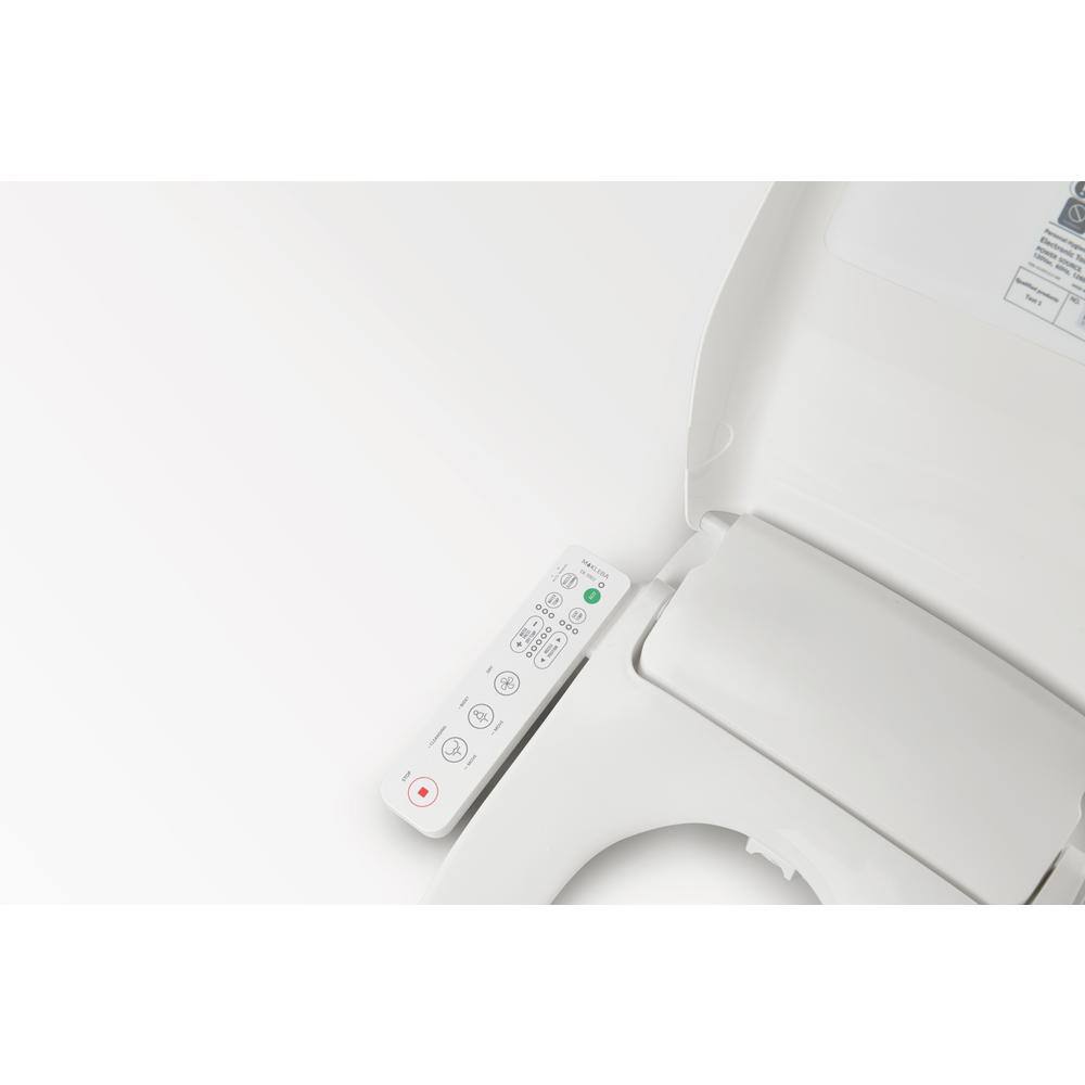 UPIKER Electric Smart Bidet Seat for Elongated Toilets in. White with Fusion Heating Technology UP2304TOS0004