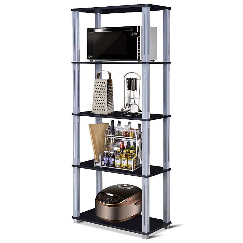 5-Tier Multi-Functional Storage Shelves Rack Display Bookcase