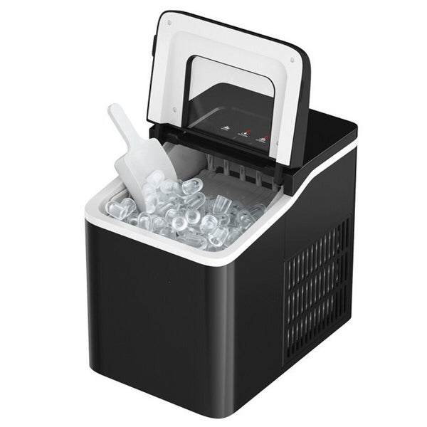 26lbs/24h Portable Countertop Ice Maker Machine Ice Maker with Scoop