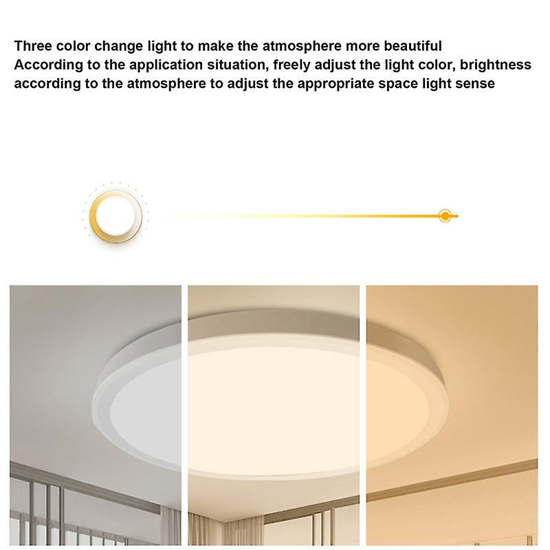 12 Inch 28w Rgb+3cct Led Ceiling Light 85v-265v 3000k/4000k/6500k Three-tone Light Bedroom Study Ba