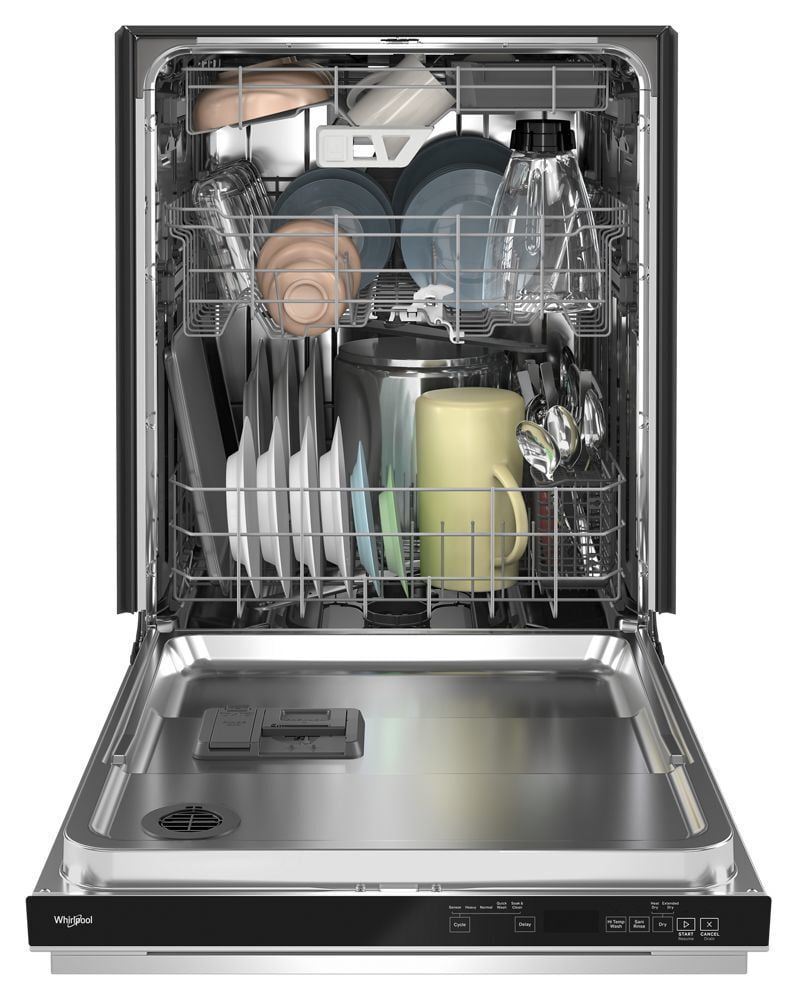 Whirlpool WDTA80SAKZ Fingerprint Resistant Quiet Dishwasher With 3Rd Rack & Large Capacity