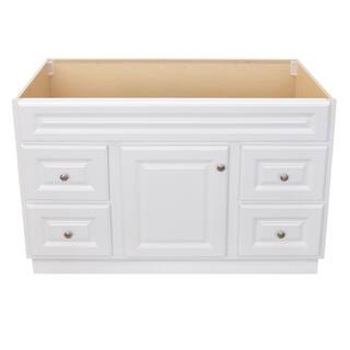 Glacier Bay Hampton 48 in. W x 21 in. D x 33.5 in. H Bath Vanity Cabinet without Top in White HWH48D