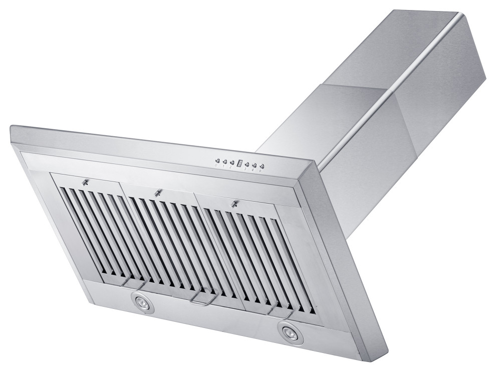 ZLINE 36 quotConvertible Vent Wall Mount Range Hood in Stainless Steel (KF 36)   Contemporary   Range Hoods And Vents   by Buildcom  Houzz