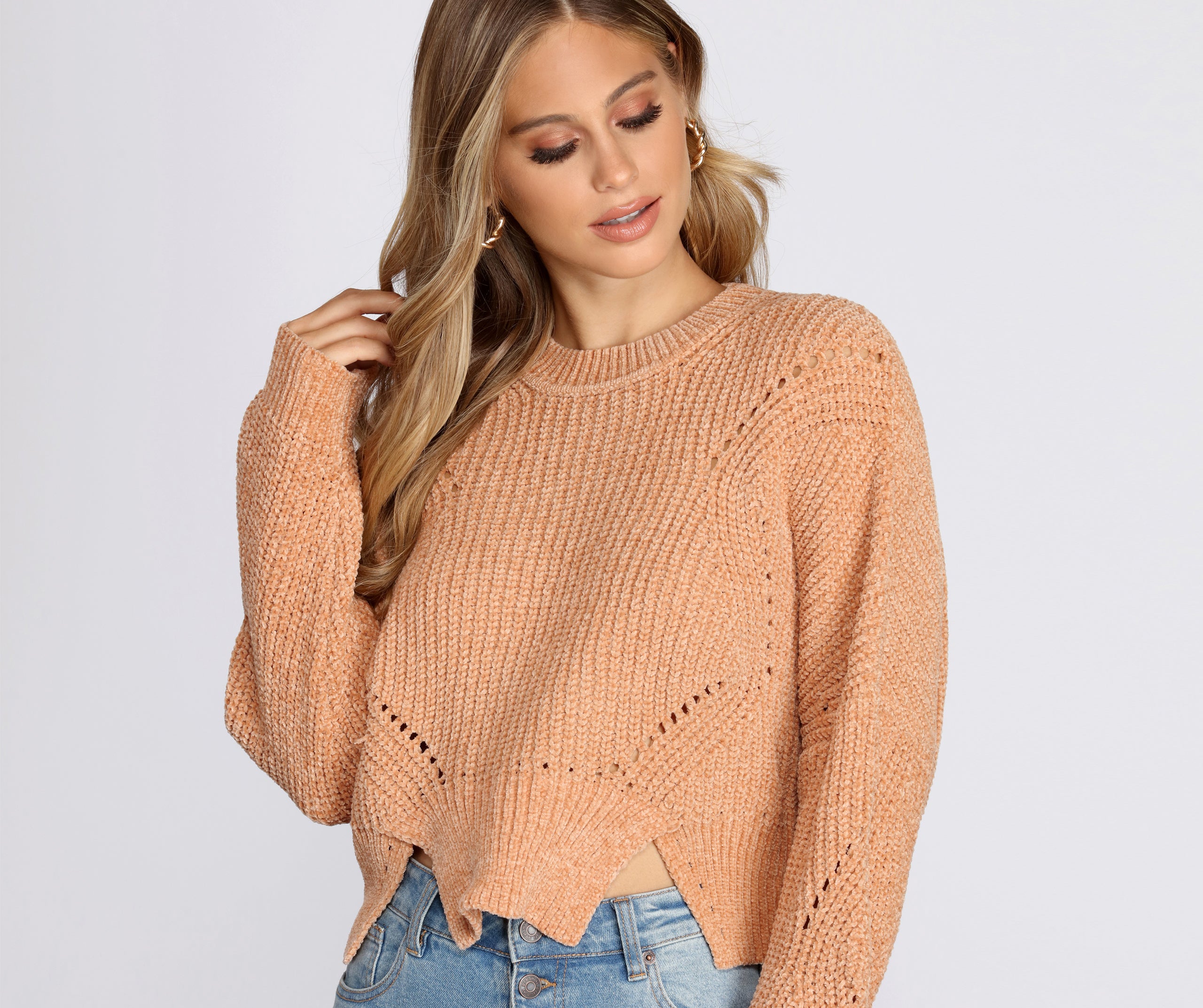 Crisp Days Chenille Pullover