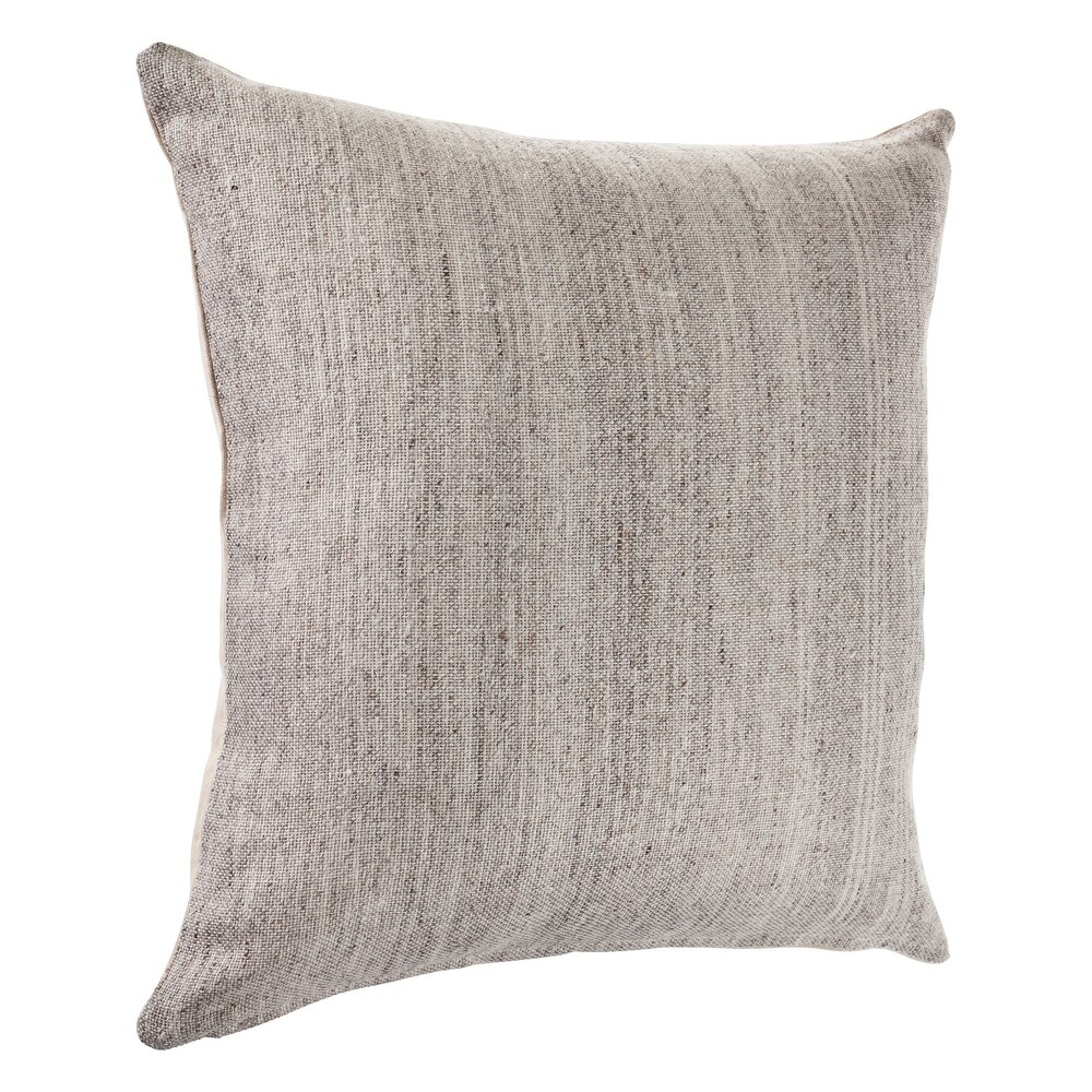 LR Home Distressed Gray Blend Throw Pillow