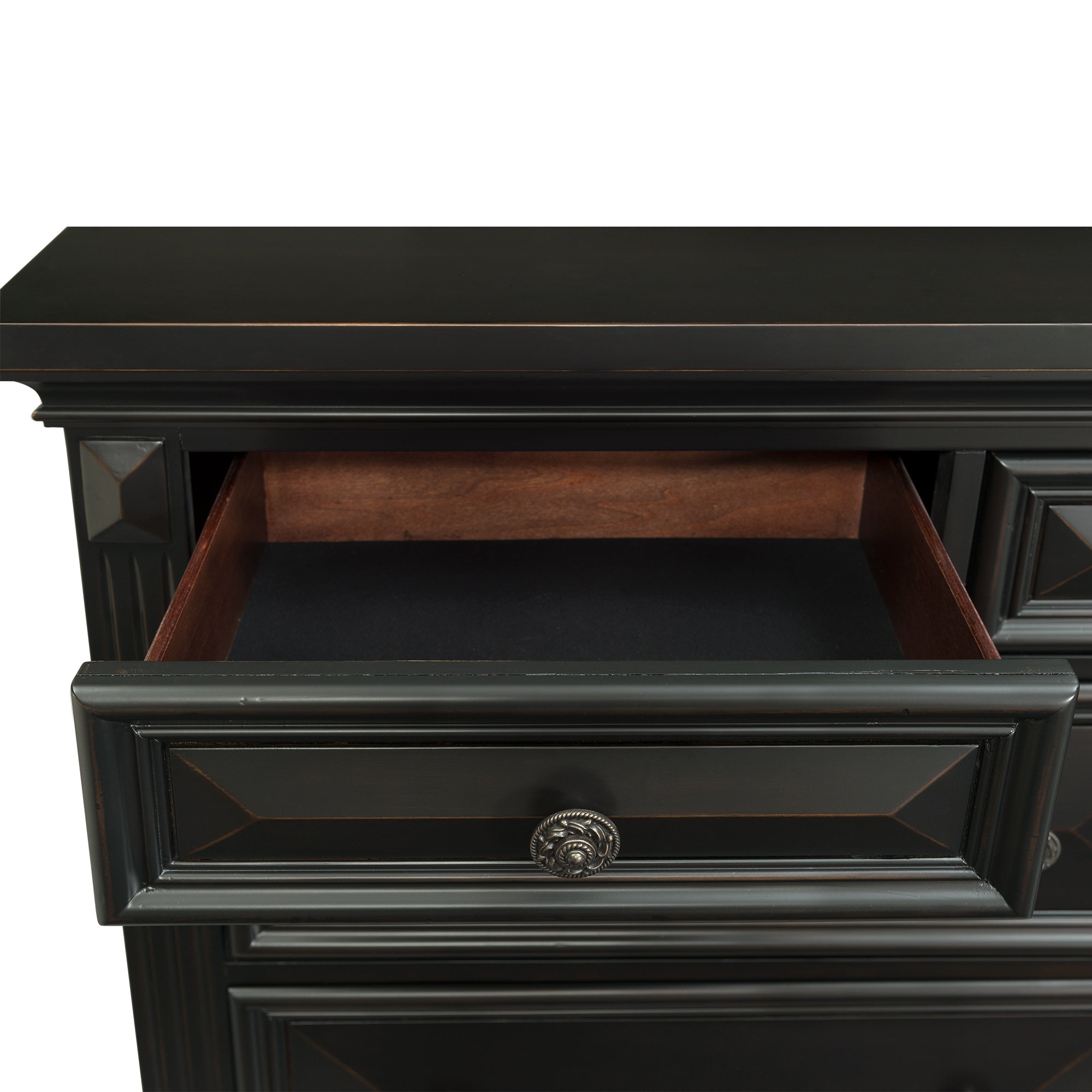 Picket House Furnishings Trent 7-Drawer Dresser in Antique Black