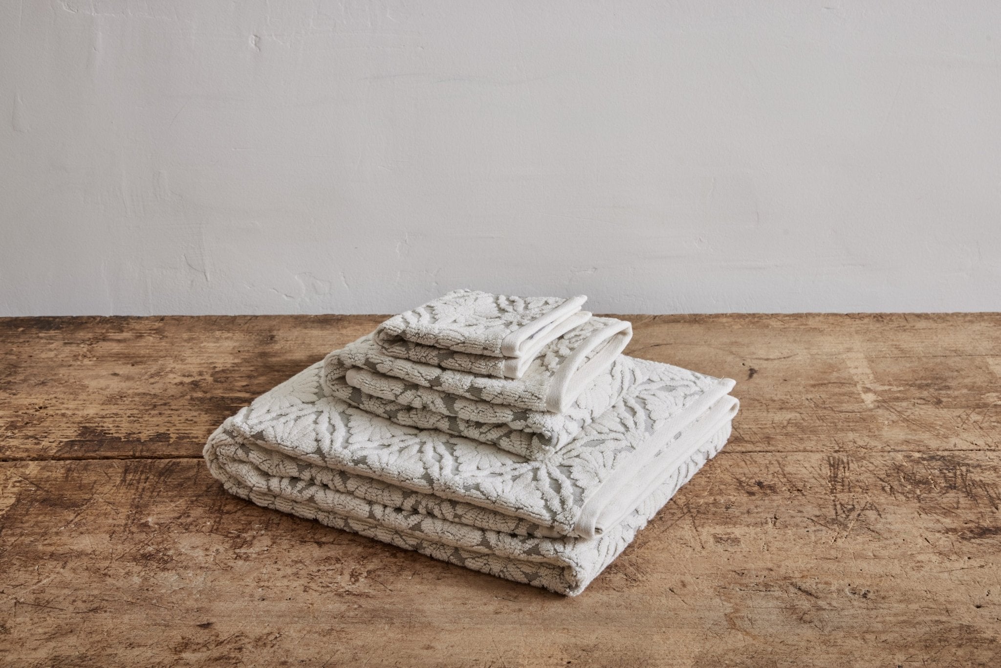 Nickey Kehoe Marguerite Bath Towel in Fog