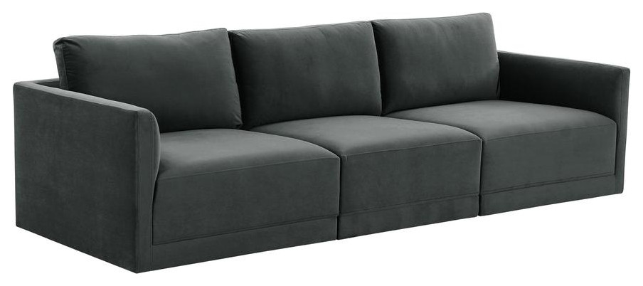 Willow Charcoal Modular Sofa   Contemporary   Sofas   by BisonOffice  Houzz