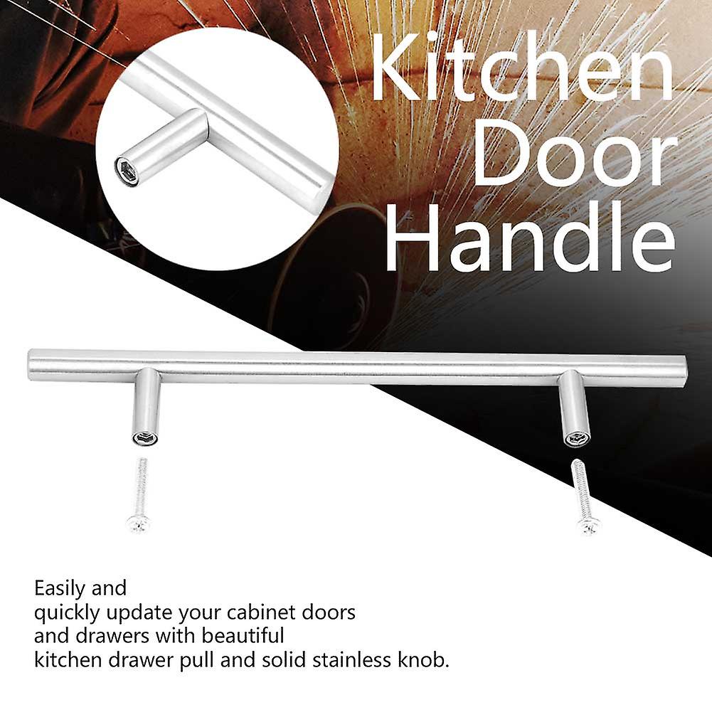 Stainless Steel T Bar Cabinet Pull Handles Knobs Kitchen Door Handle For Furniture (300mm)