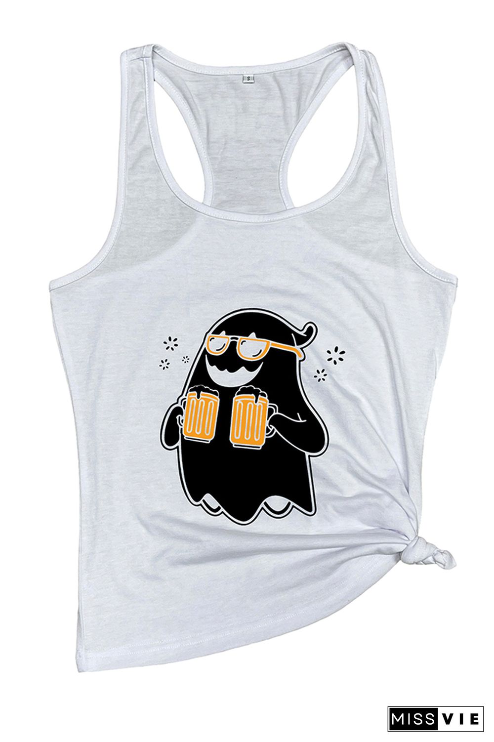 Drinking Ghost Halloween Sleeveless Tank Top Wholesale