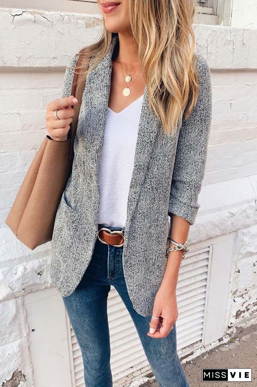 Stylish Casual Half Sleeve Blazer