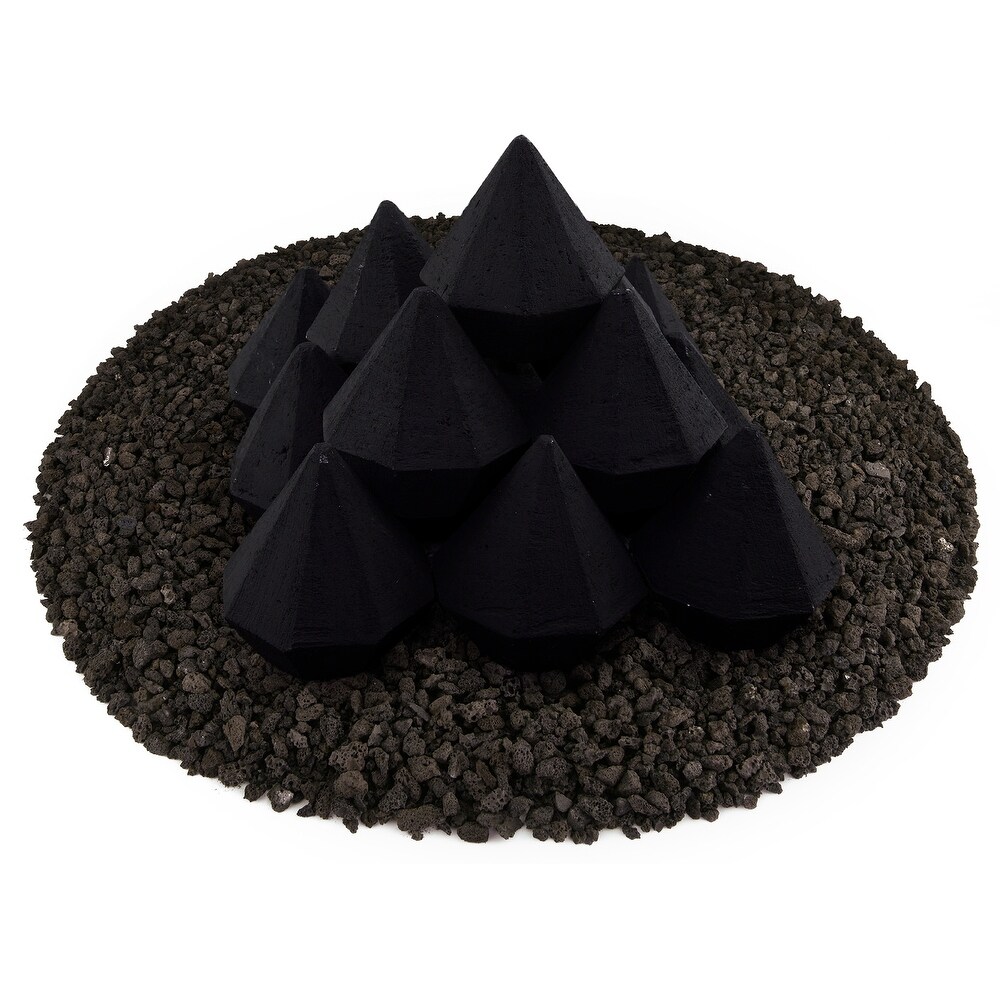 Ceramic Fire Diamonds  Fire Pit Accessory  Modern Decor for Indoor   Outdoor Fire Pits or Fireplaces