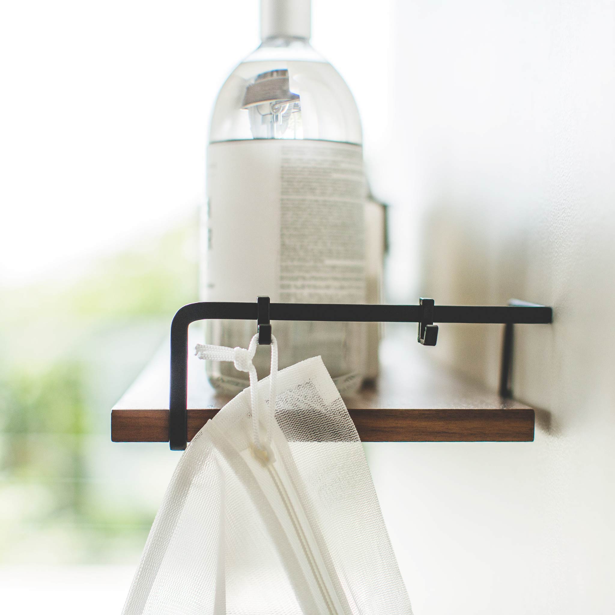 Wall-Mounted Wood Shelf