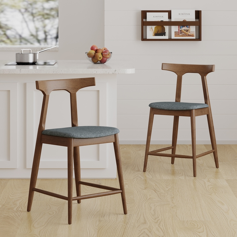 Mugo Upholstered 24.5 Inch Counter Stools by Christopher Knight Home