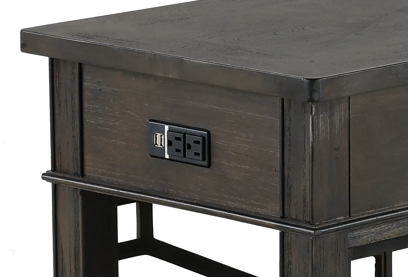 Sun Smokey Gray Side Table