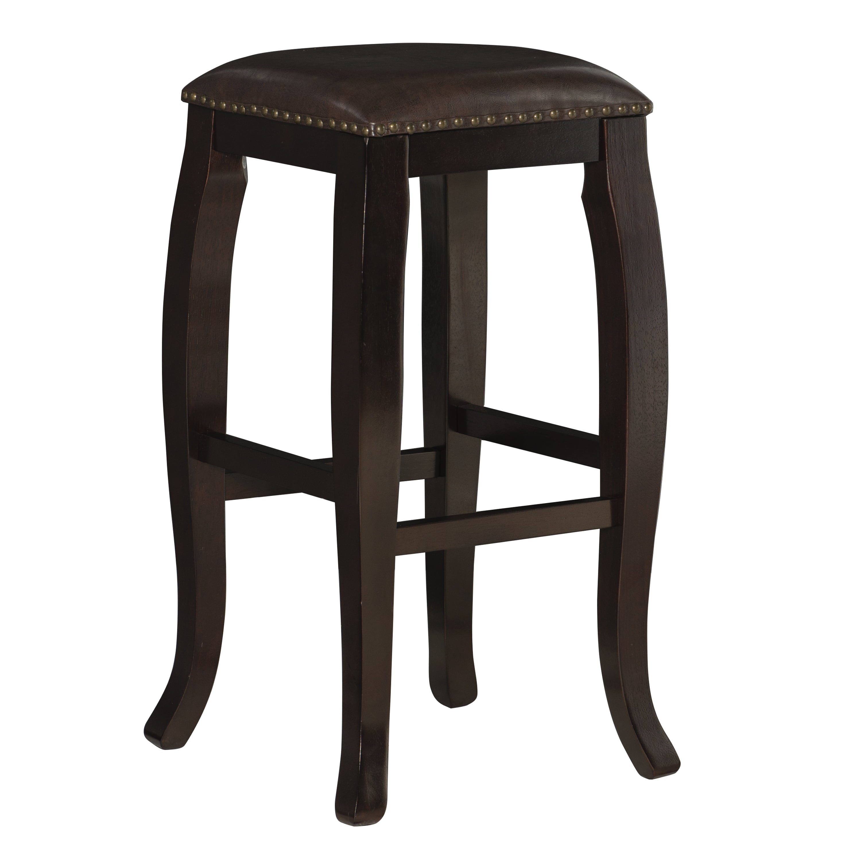 San Francisco Square Top Bar Stool - Brown