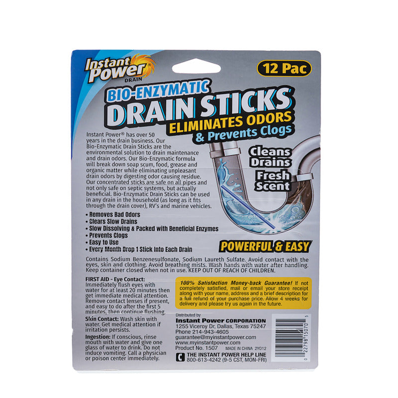 DRAIN OPENER STICK 12PK