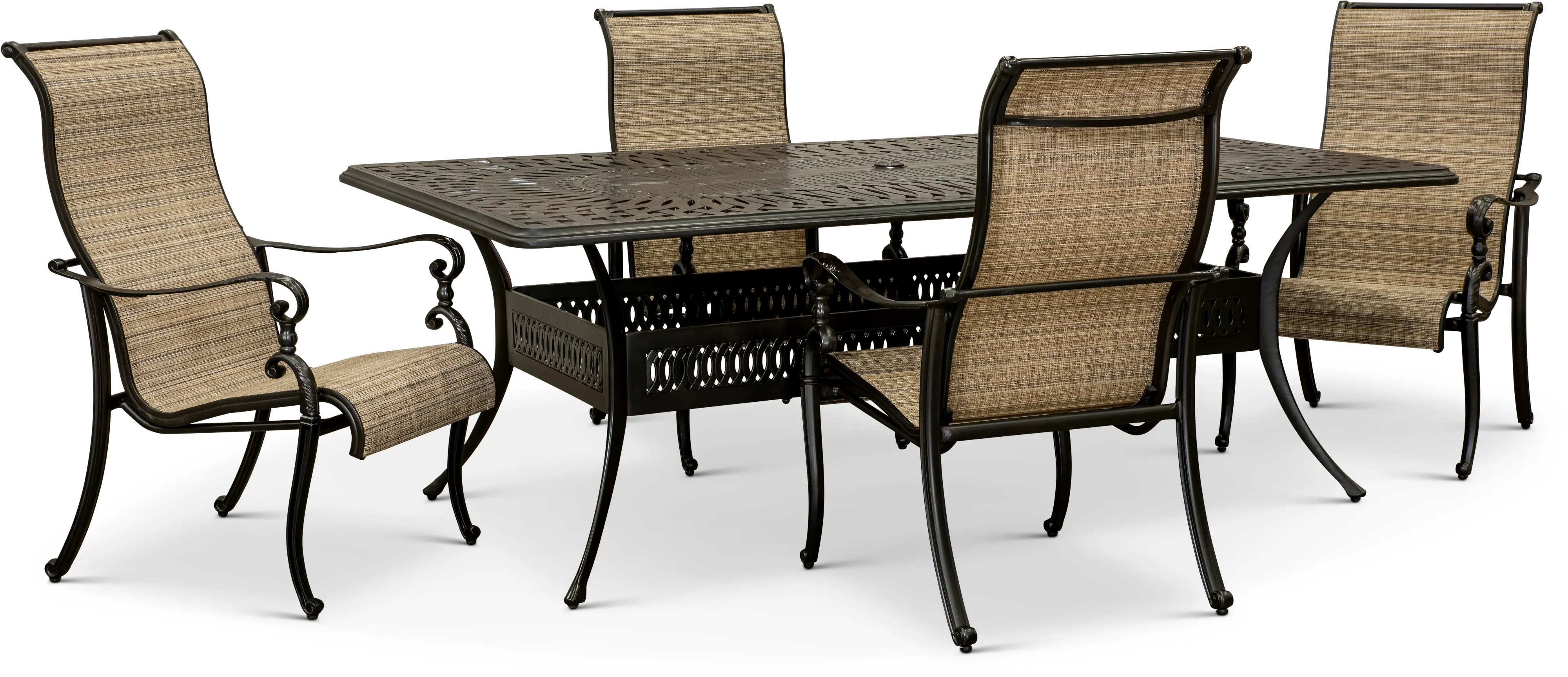 Montreal 5 Piece Rectangular Patio Set