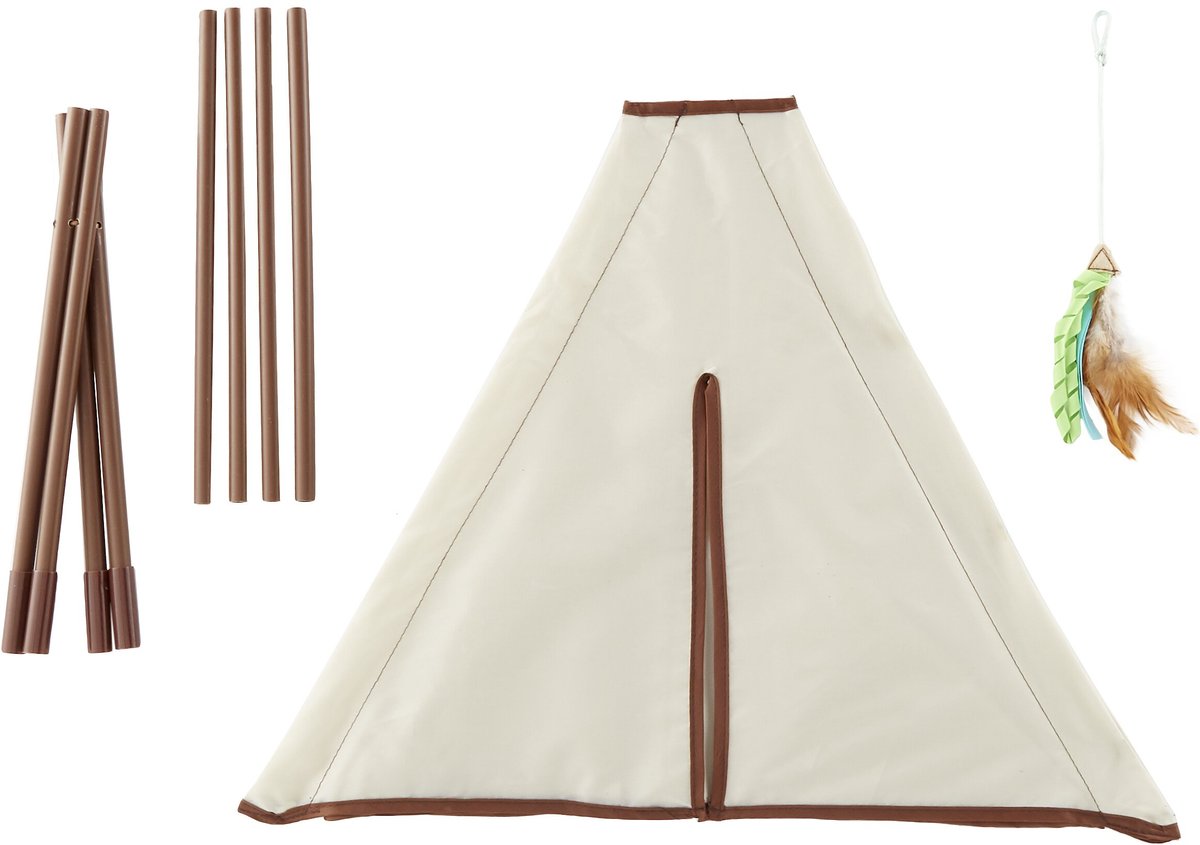 SmartyKat Kitty Camp TeePee Cat Toy