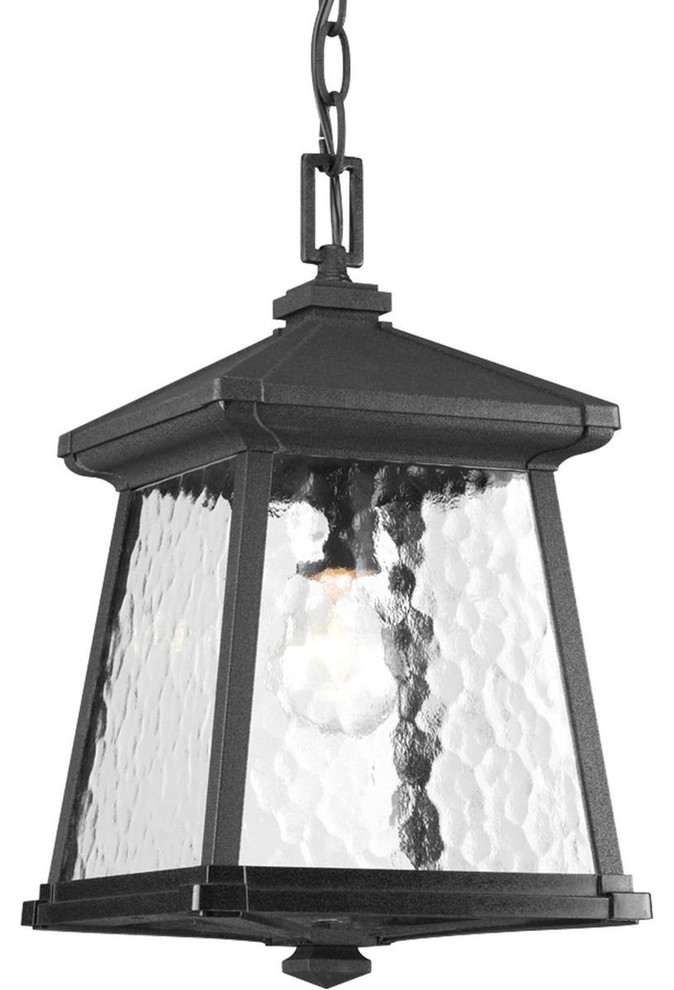 Progress Lighting Mac 1 Light  7.75 quotHanging Lantern  Black   Transitional   Outdoor Hanging Lights   by Lighting and Locks  Houzz