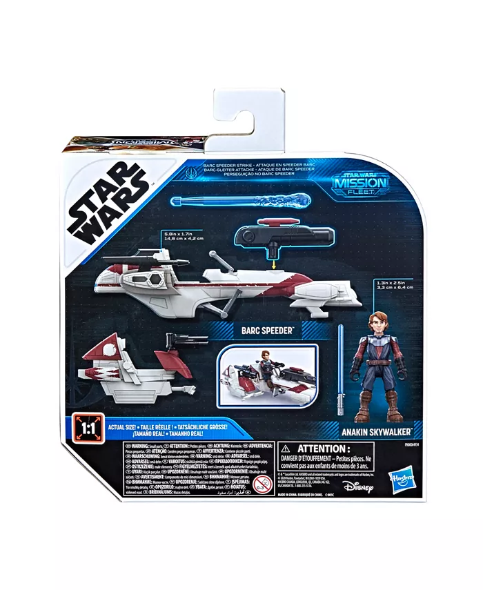 Star Wars Mission Fleet Anakin Skywalker Barc Speeder Strike Toy