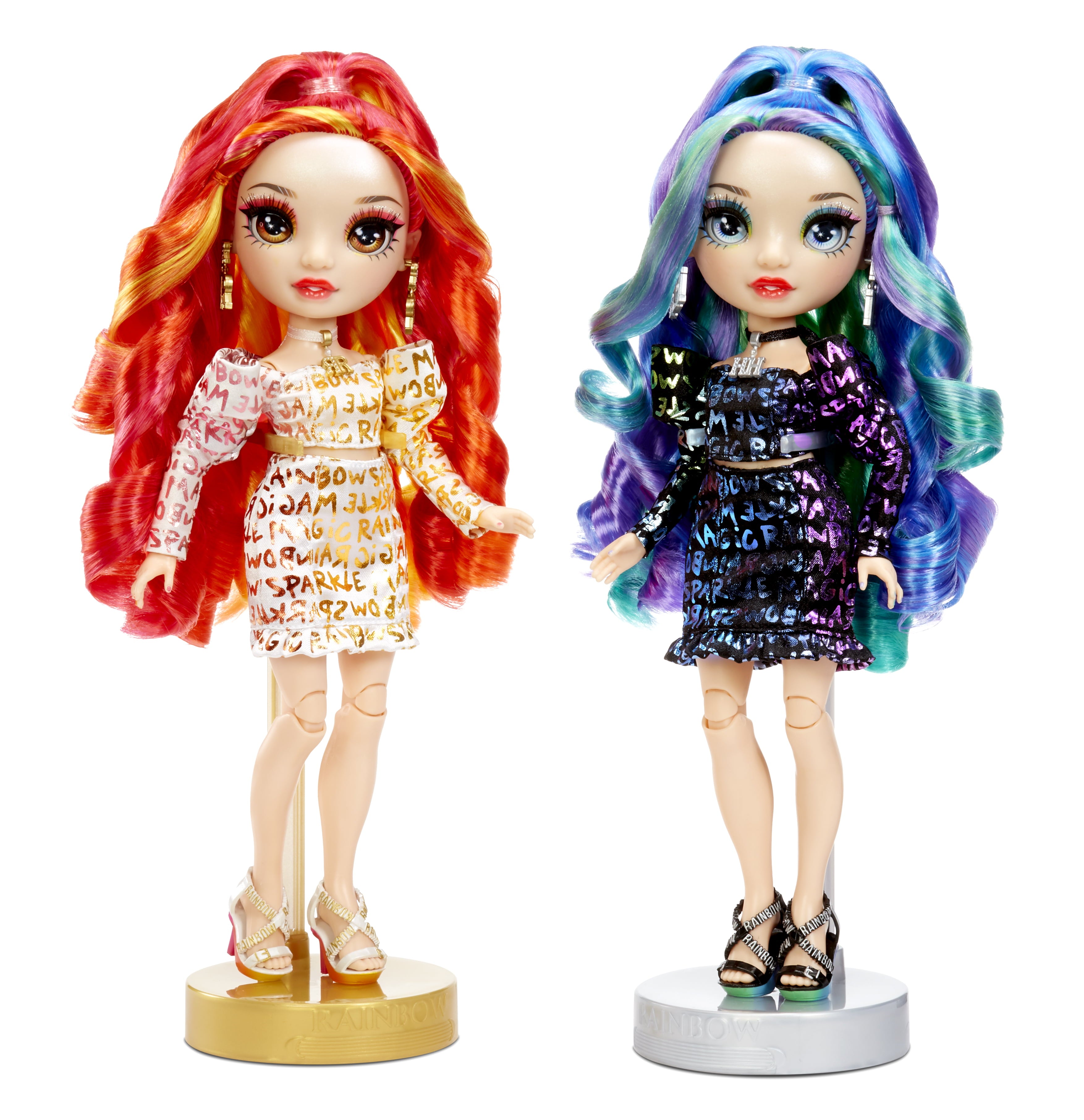 Rainbow High, Special Edition Twin (2-Pack) Fashion Dolls, Laurel & Holly De'Vious