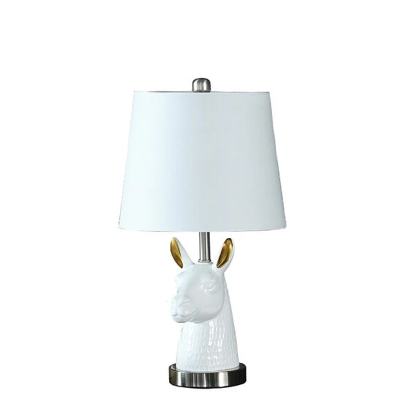 20.5 In. Patagonia White Llama Resin Table Lamp