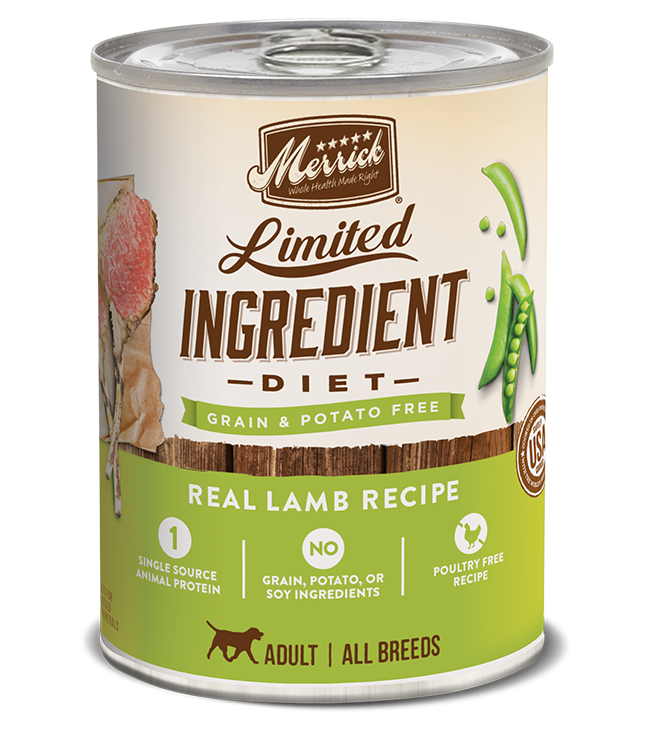 Merrick Limited Ingredient Diet Real Lamb Recipe Grain Free Wet Dog Fo