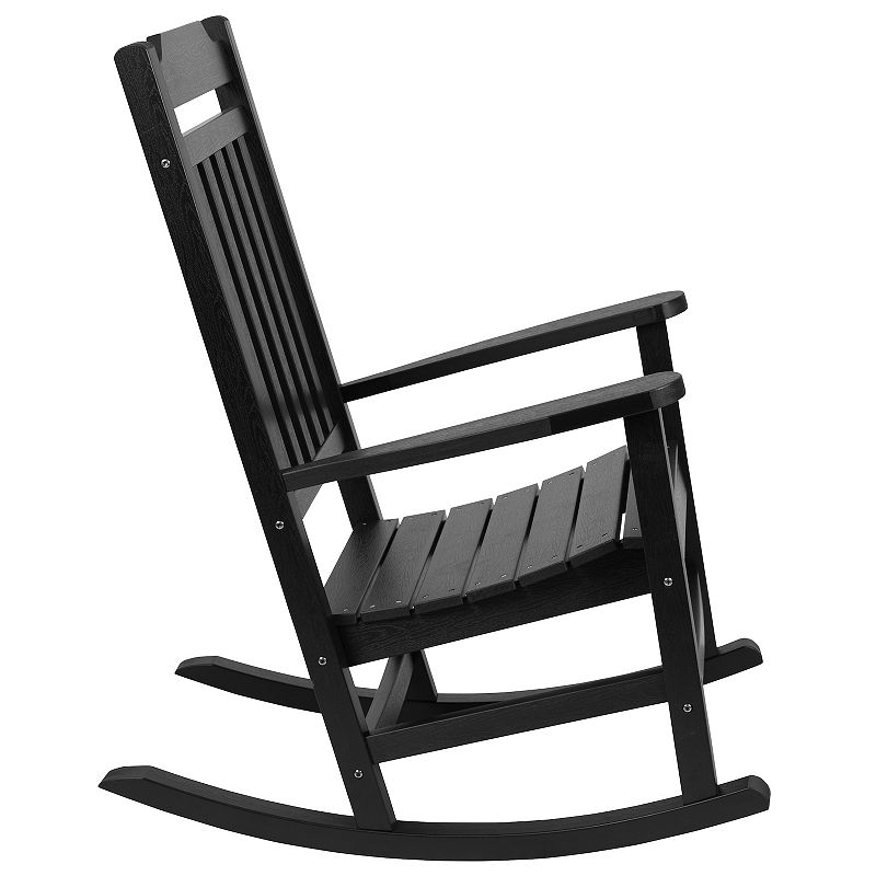 Flash Furniture Winston All-Weather Rocking Chair and End Table 3-piece Set