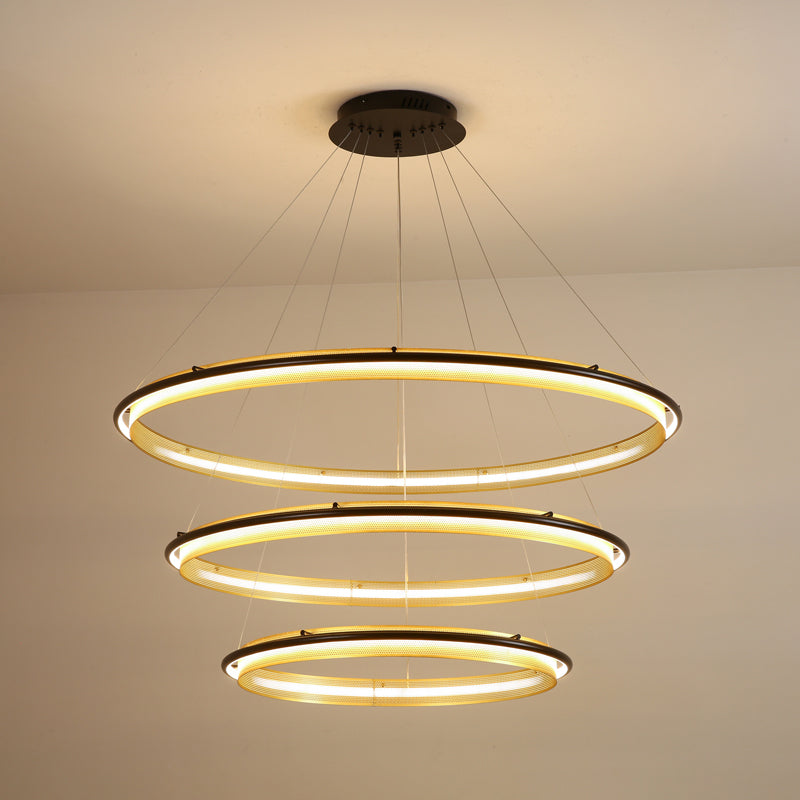 Acrylic LED Round Chandelier